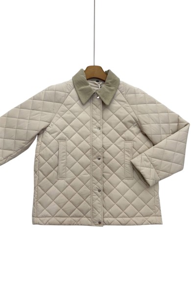 CAZADORA ACOLCHADA BEIGE CON CUELLO DE PANA TY-M9151 4COLORE