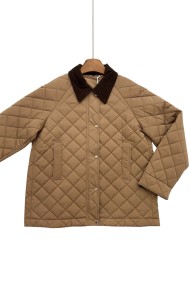 CAZADORA ACOLCHADA CAMEL CON CUELLO DE PANA TY-M9151 4COLORES