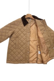 CAZADORA ACOLCHADA CAMEL CON CUELLO DE PANA TY-M9151 4COLORES