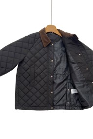 CAZADORA ACOLCHADA NEGRA CON CUELLO DE PANA TY-M9151 4COLORES
