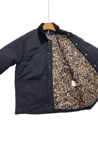 CHAQUETA NEGRA ACOLCHADA CON CUELLO DE PANA TY-M9166 2COLORES