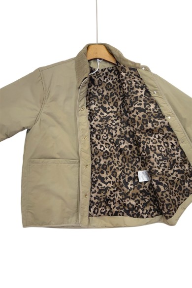 CHAQUETA VERDE CAQUI CON CUELLO DE PANA TY-M9166 2COLORES