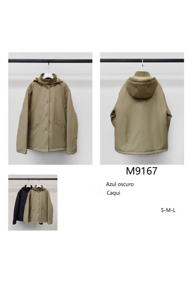 CHAQUETA ACOLCHADA CON CAPUCHA 2COLORES TY-M9167