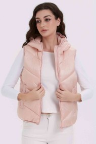 CHALECO ACOLCHADO CON CAPUCHA 6COLORES OBRF2050