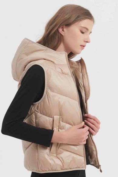 CHALECO ACOLCHADO CON CAPUCHA 6COLORES OBRF2050