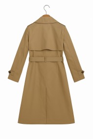 GABARDINA CLÁSICA BEIGE CON CINTURÓN Y BOTONADURA CRUZADA TY-Z56568