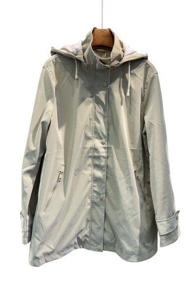 CORTAVIENTOS IMPERMEABLE TALLA GRANDE CON CREMALLERA Y CAPUCHA TY-Z56010